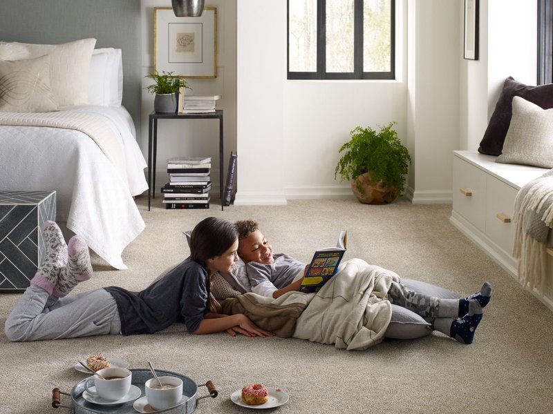 reading on the floor